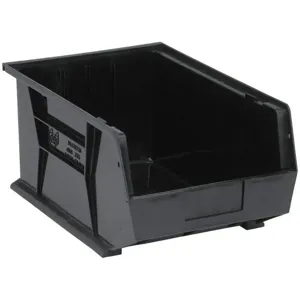 QUANTUM STORAGE SYSTEMS QUS255CO Esd Conductive Bin 16 x 11 x 8 Inch Black | AC3FPR 2TB26