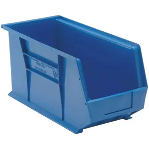 QUANTUM STORAGE SYSTEMS QUS265BL Hang/stack Bin 18l x 8-1/4w Blue | AF3QUG 8C486