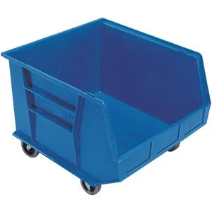 QUANTUM STORAGE SYSTEMS QUS275MOBBL Mobile Bin 18 Inch Length 16-1/2 Inch Width Blue | AC6HTT 33Z342