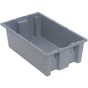 QUANTUM STORAGE SYSTEMS SNT180GY Nest And Stack Container 18 Inch Length Gray | AF3UJP 8DA61