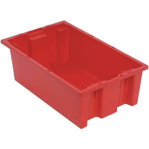 QUANTUM STORAGE SYSTEMS SNT180RD Nest And Stack Container 18 Inch Length Red | AF3UJQ 8DA62