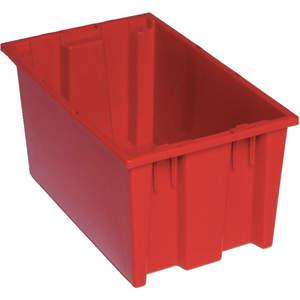 QUANTUM STORAGE SYSTEMS SNT185RD Nest And Stack Container 18 Inch Length Red | AF4BZA 8PGW3
