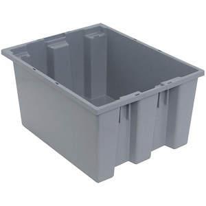 QUANTUM STORAGE SYSTEMS SNT190GY Nest And Stack Container 19-1/2 Inch Gray | AF3UJT 8DA64