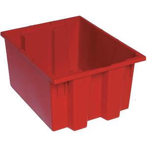QUANTUM STORAGE SYSTEMS SNT190RD Nest And Stack Container 19-1/2 Inch Length Red | AF4UNM 9KG39