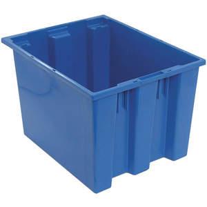 QUANTUM STORAGE SYSTEMS SNT195BL Nest And Stack Container 19-1/2 Inch Blue | AF6AFQ 9U350