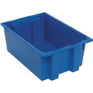 QUANTUM STORAGE SYSTEMS SNT200BL Nest And Stack Container 19-1/2 Inch Blue | AF3UHY 8D902