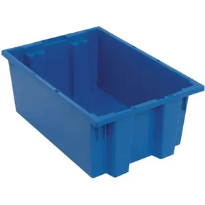 QUANTUM STORAGE SYSTEMS SNT200BL Nest And Stack Container 19-1/2 Inch Blue | AF3UHY 8D902