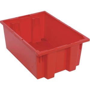 QUANTUM STORAGE SYSTEMS SNT200RD Nest And Stack Container 19-1/2 Inch Length Red | AF3UJU 8DA65