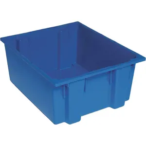 QUANTUM STORAGE SYSTEMS SNT225BL Nest And Stack Container 23-1/2 Inch Blue | AF4NYC 9DY54