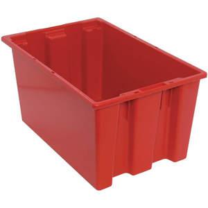 QUANTUM STORAGE SYSTEMS SNT240RD Nest And Stack Container 23-1/2 Inch Length Red | AF4VPT 9LHX5