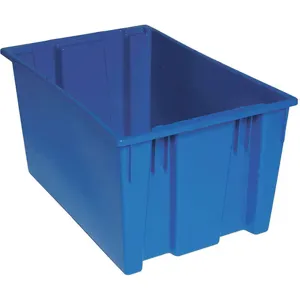 QUANTUM STORAGE SYSTEMS SNT300BL Nest And Stack Container 29-1/2 Inch Blue | AF3UJL 8DA35