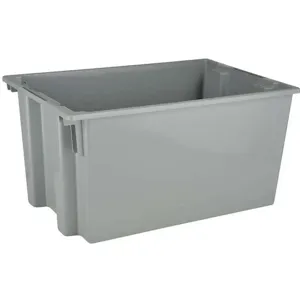 QUANTUM STORAGE SYSTEMS SNT300GY Nest And Stack Container 29-1/2 Inch Gray | AF4MEU 9CCL5