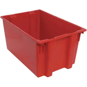 QUANTUM STORAGE SYSTEMS SNT300RD Nest And Stack Container 29-1/2 Inch Length Red | AF4XKF 9NU16