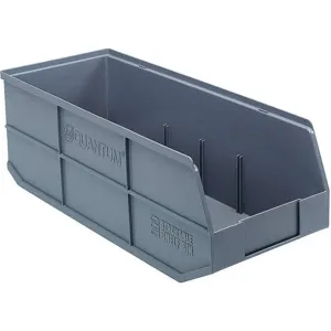 QUANTUM STORAGE SYSTEMS SSB483GY Shelf Bin 8-1/4 Inch Width 7 Inch H Gray | AB7XDX 24K205