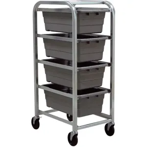 QUANTUM STORAGE SYSTEMS TR4-2516-8GY Cross Stack Tub Rack With 4 Tubs Gray | AC6HPQ 33Z268