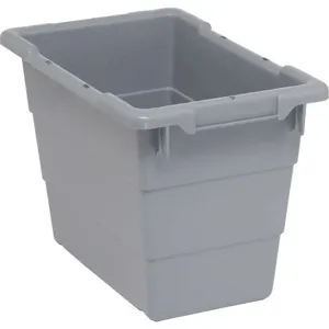 QUANTUM STORAGE SYSTEMS TUB1711-12GY Cross-stacking Bin 12 Inch H 17-1/4 Inch Length | AA3KGK 11M637