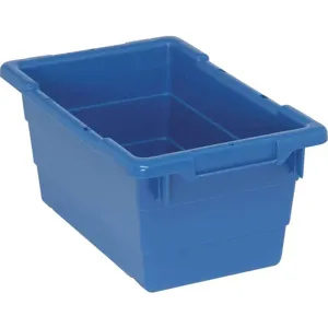 QUANTUM STORAGE SYSTEMS TUB1711-8BL Cross-stacking Bin 8 Inch H 17-1/4 Inch Length | AA3KGM 11M639