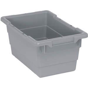 QUANTUM STORAGE SYSTEMS TUB1711-8GY Cross-stacking Bin 8 Inch H 17-1/4 Inch Length | AA3KGN 11M640