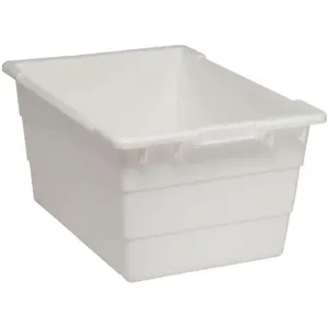 QUANTUM STORAGE SYSTEMS TUB2417-12WT Cross-stacking Bin 12 Inch H 23-3/4 Inch Length | AA3KGT 11M644