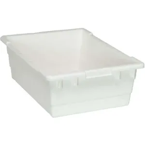 QUANTUM STORAGE SYSTEMS TUB2417-8WT Cross-stacking Bin 8 Inch H 23-3/4 Inch Length | AA3KGW 11M647