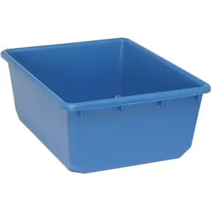 QUANTUM STORAGE SYSTEMS TUB2419-9BL Nesting Tote 11.81 Gallon Blue 9-1/2 Inch Height | AC6HTU 33Z347