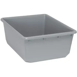 QUANTUM STORAGE SYSTEMS TUB2419-9GY Nesting Tote 11.81 Gallon Gray 9-1/2 Inch Height | AC6HTV 33Z348