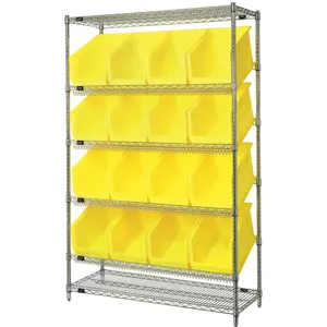 QUANTUM STORAGE SYSTEMS WRSL6-74-1848-260YL Bin Shelving 6 Shelves 74 In H | AG6WGK 49H228