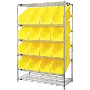 QUANTUM STORAGE SYSTEMS WRSL6-74-2448-953YL Bin Shelving Yellow Chrome | AG6WGR 49H234