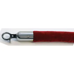 QUEUEWAY QWAYROPE-21-6-1P Barrier Rope 1-1/2 Inch x 6 Feet Red | AG2MXY 31MJ27