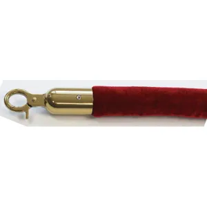 QUEUEWAY QWAYROPE-21-8-2P Barrier Rope 1-1/2 Inch x 8 Feet Red | AG2MXV 31MJ24