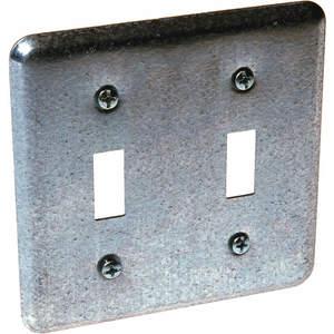 RACO 871 Box Cover 4 Inch 2 Toggle Switches | AB9HLG 2DDD4