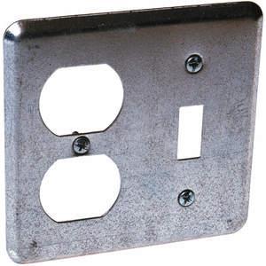 RACO 872 Box Cover 4 Inch 1 Toggle 2 Receptacles | AB9HLH 2DDD5