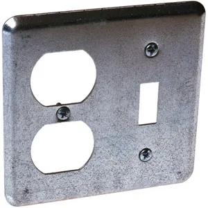 RACO 872 Box Cover 4 Inch 1 Toggle 2 Receptacles | AB9HLH 2DDD5