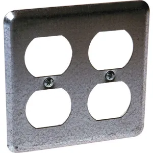 RACO 873 Box Cover 4 Inch 2 Duplex Receptacles | AB9HLJ 2DDD6