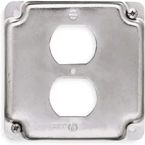 RACO 902C Cover 4 x 4 Duplex Receptacle | AE2ZBW 5AA31