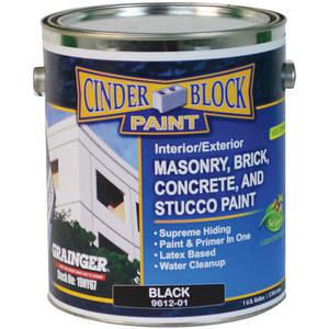 RAE 9612-01 Masonry Stucco Paint Black 1 Gallon | AF6JAN 19NY67