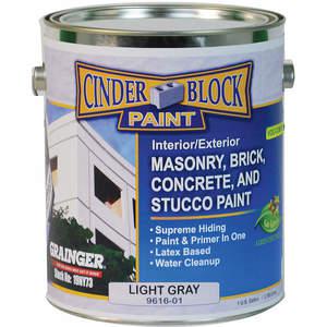 RAE 9616-01 Masonry Stucco Paint Light Gray 1 Gallon | AF6JAV 19NY73