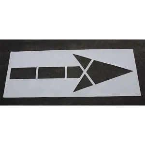 RAE STL-108-5000 Pavement Stencil 120 Inch Mutcd Arrow 1/8 | AA8GGM 18E759