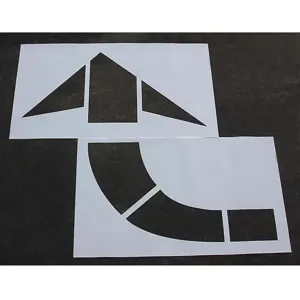 RAE STL-108-5010 Pavement Stencil Mutcd Curved Arrow 1/8 | AA8GGP 18E761