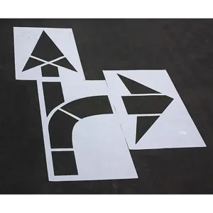 RAE STL-108-5015 Pavement Stencil Mutcd Combination Arrow 1/8 | AA8GGR 18E763