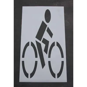 RAE STL-116-5035 Pavement Stencil 78 Inch Bike Lane 1/16 | AA8GHK 18E780