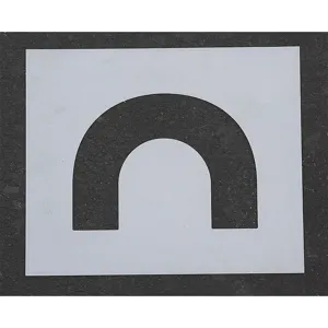 RAE STL-116-5070 Pavement Stencil 4 Inch End Loop 1/16 | AA8GHY 18E792