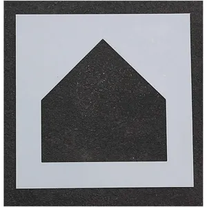 RAE STL-108-6495 Athletic Stencil Home Plate 17 Inch 1/8 | AA8GJQ 18E809