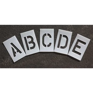 RAE STL-116-8105 Pavement Stencil 10 Inch Alphabet Kit 1/16 | AA8GEQ 18E716