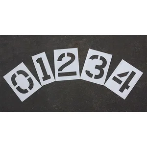 RAE STL-108-8120 Pavement Stencil 12 Inch Number Kit 1/8 | AA8GEW 18E721