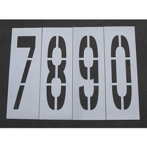 RAE STL-116-8480 Pavement Stencil 48 Inch Number Kit 1/16 | AA8GFY 18E746