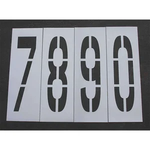 RAE STL-108-8480 Pavement Stencil 48 Inch Number Kit 1/8 | AA8GFZ 18E747