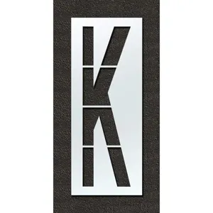 RAE STL-108-F108K Airport Pavement Stencil K 108 Inch | AH2JVK 29EN78