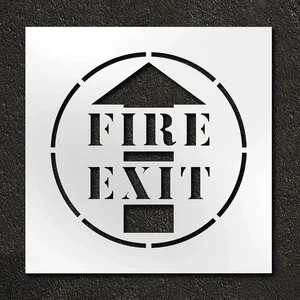 RAE STL-116-12406 Stencil Fire Exit 24 Inch | AH2JTX 29EN43