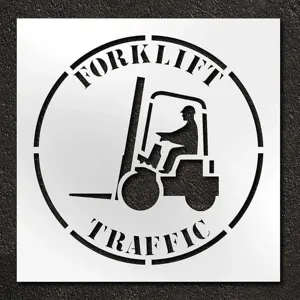 RAE STL-116-14802 Stencil Forklift Traffic 42 Inch | AH2JUH 29EN53